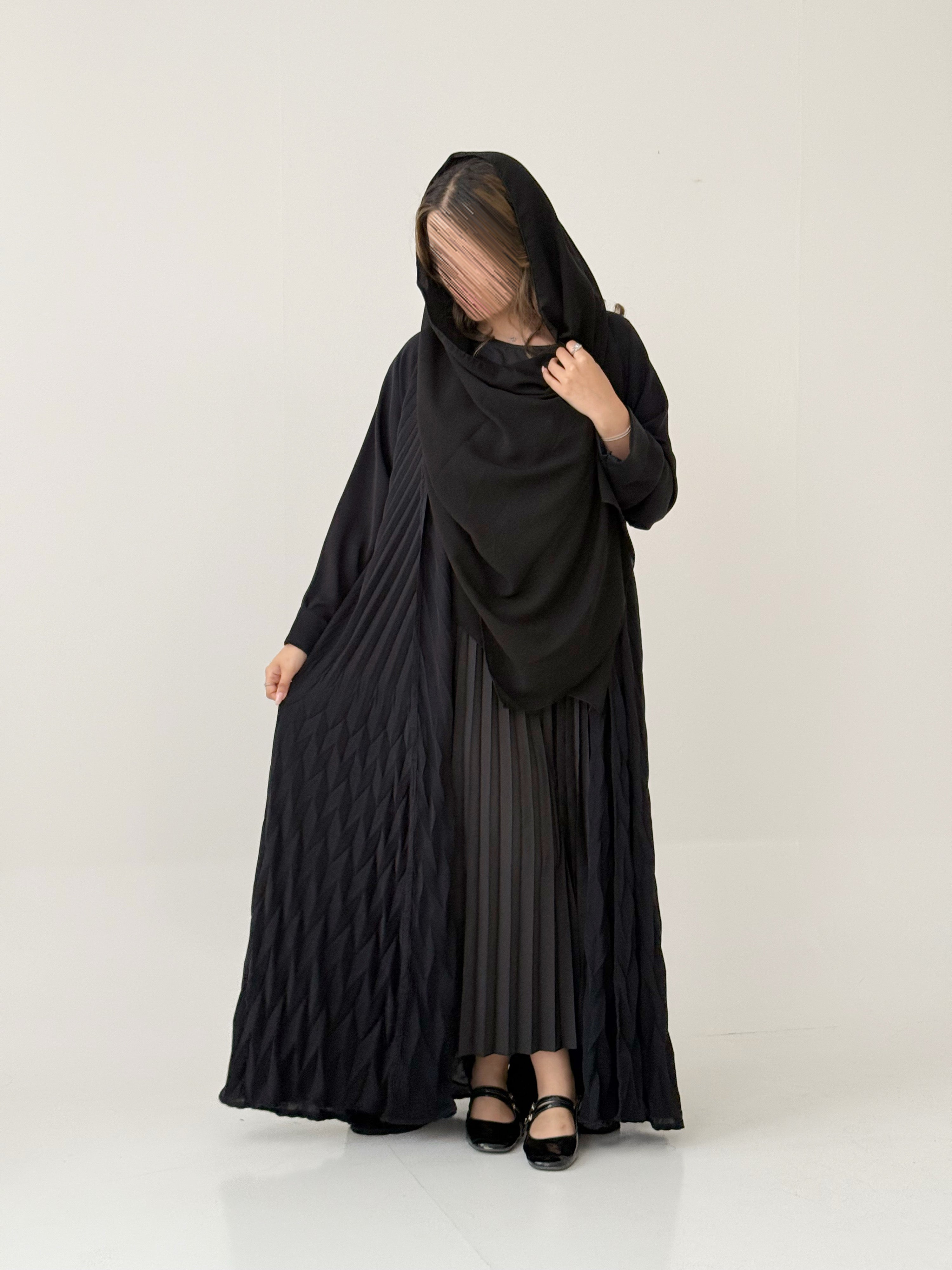 S850 عباية مع طرحة دبل كلوش نواعم برو