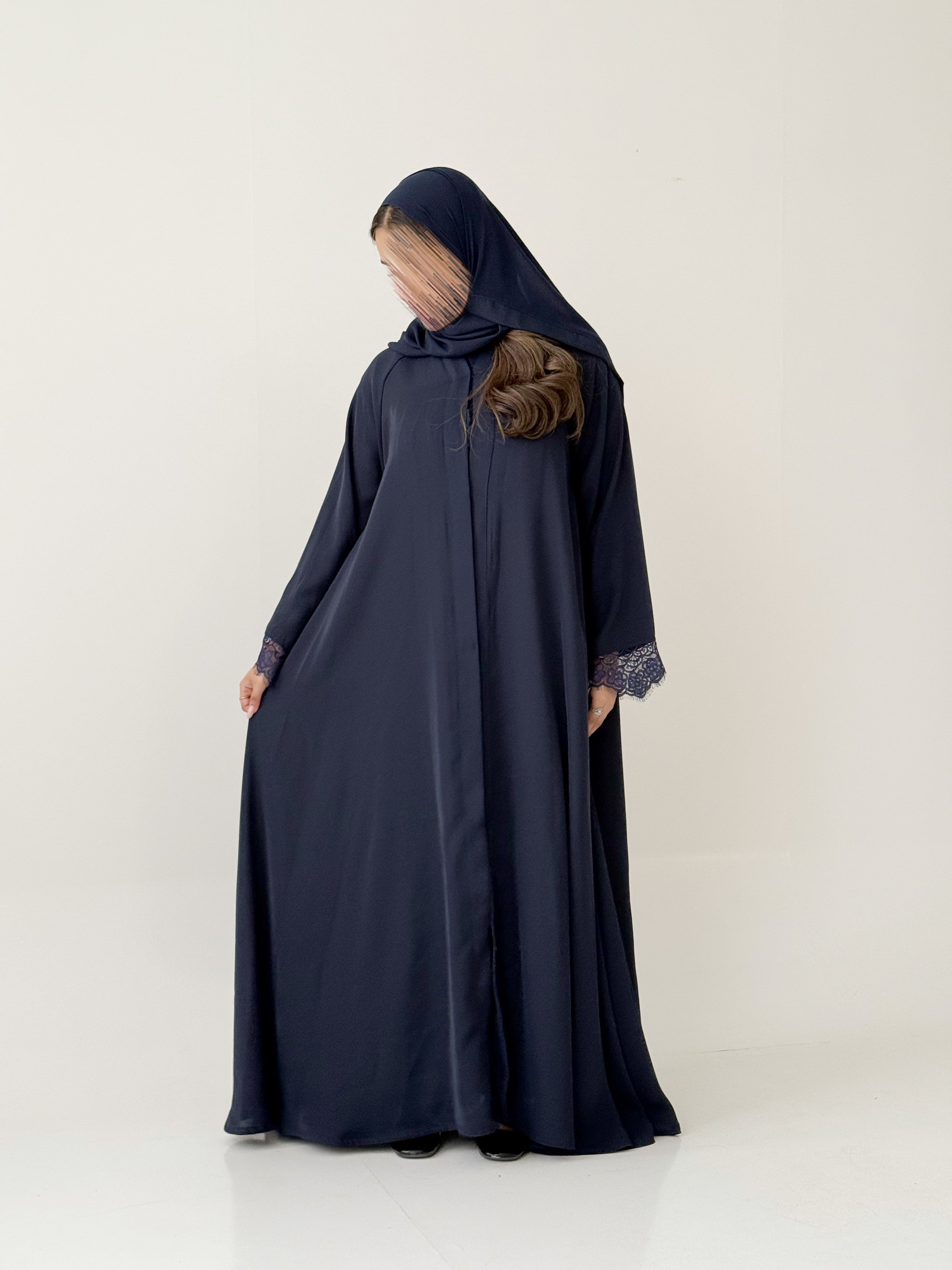 S867 عباية مع طرحة دبل كلوش كوبرا