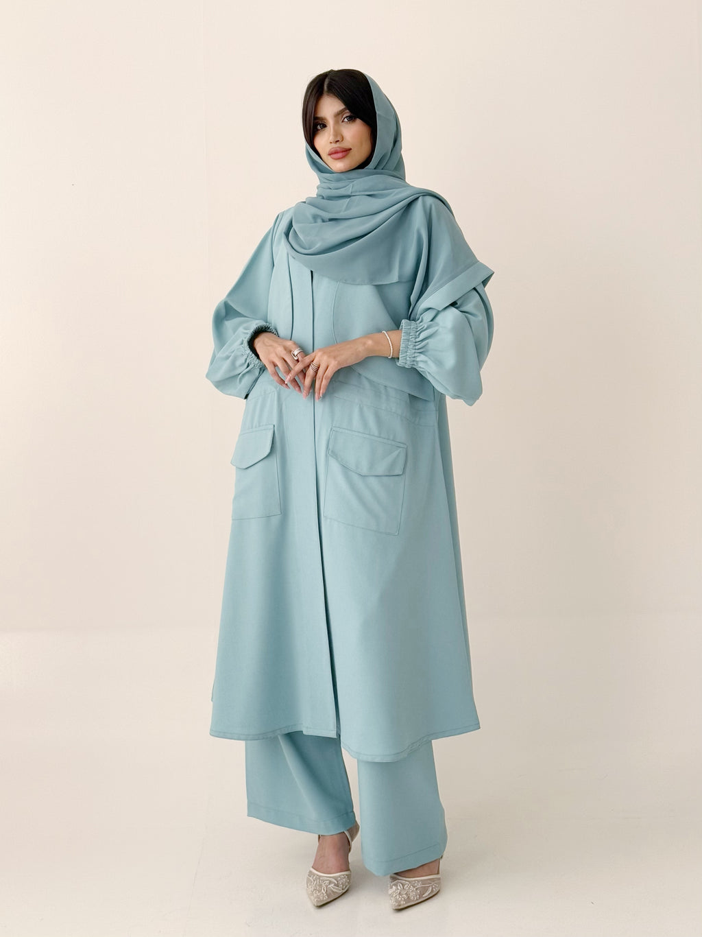 طقم عباية نسائي 3ق S733