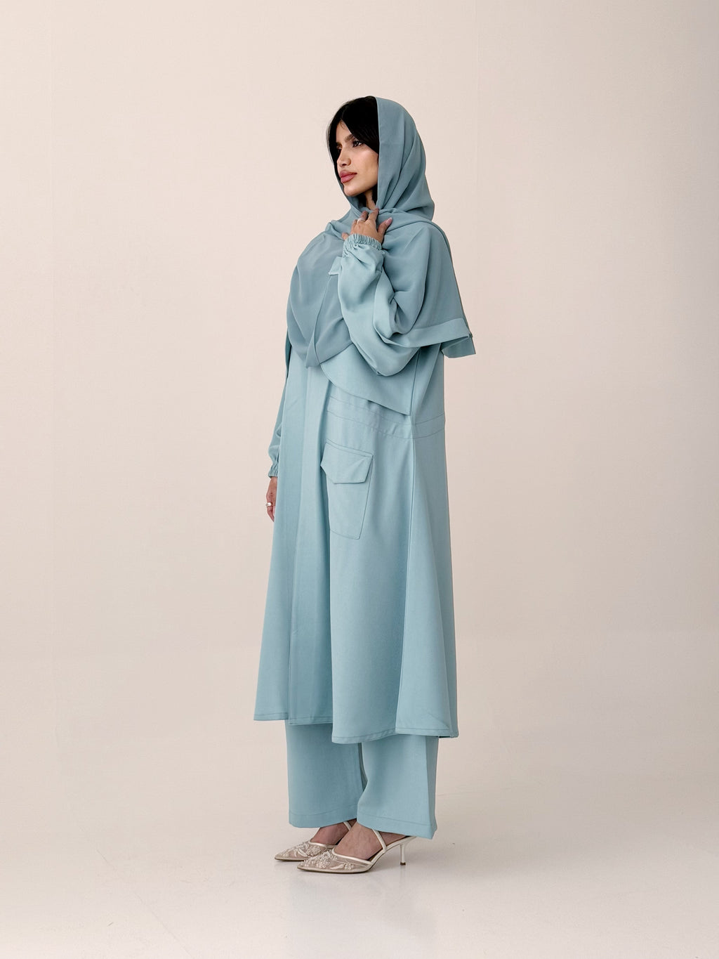 طقم عباية نسائي 3ق S733