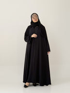 S743 عباية مع طرحة دبل كلوش لافال