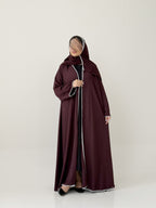 S743 عباية مع طرحة دبل كلوش لافال