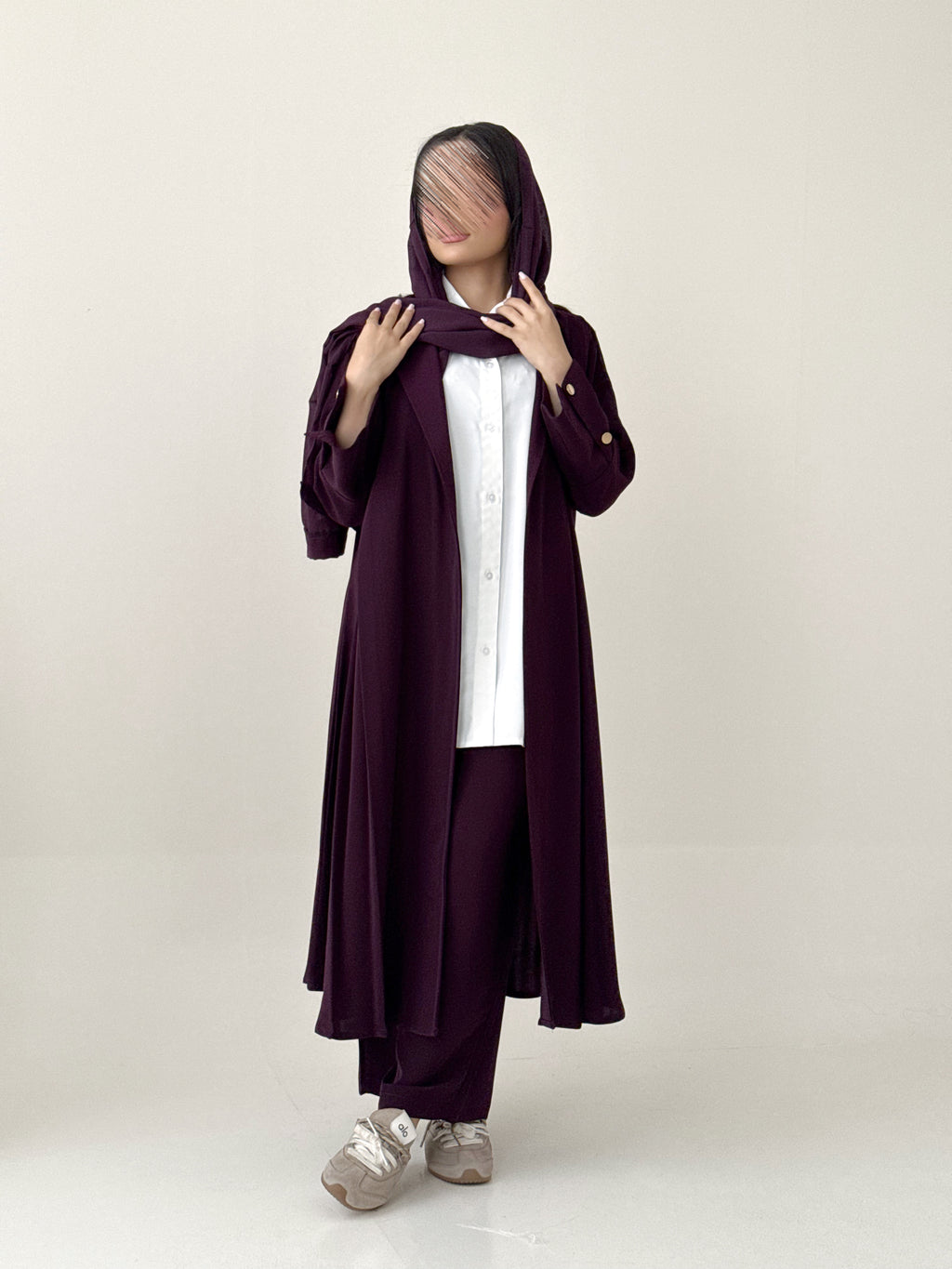 sh520 طقم عبايه نسائي 4 قطع