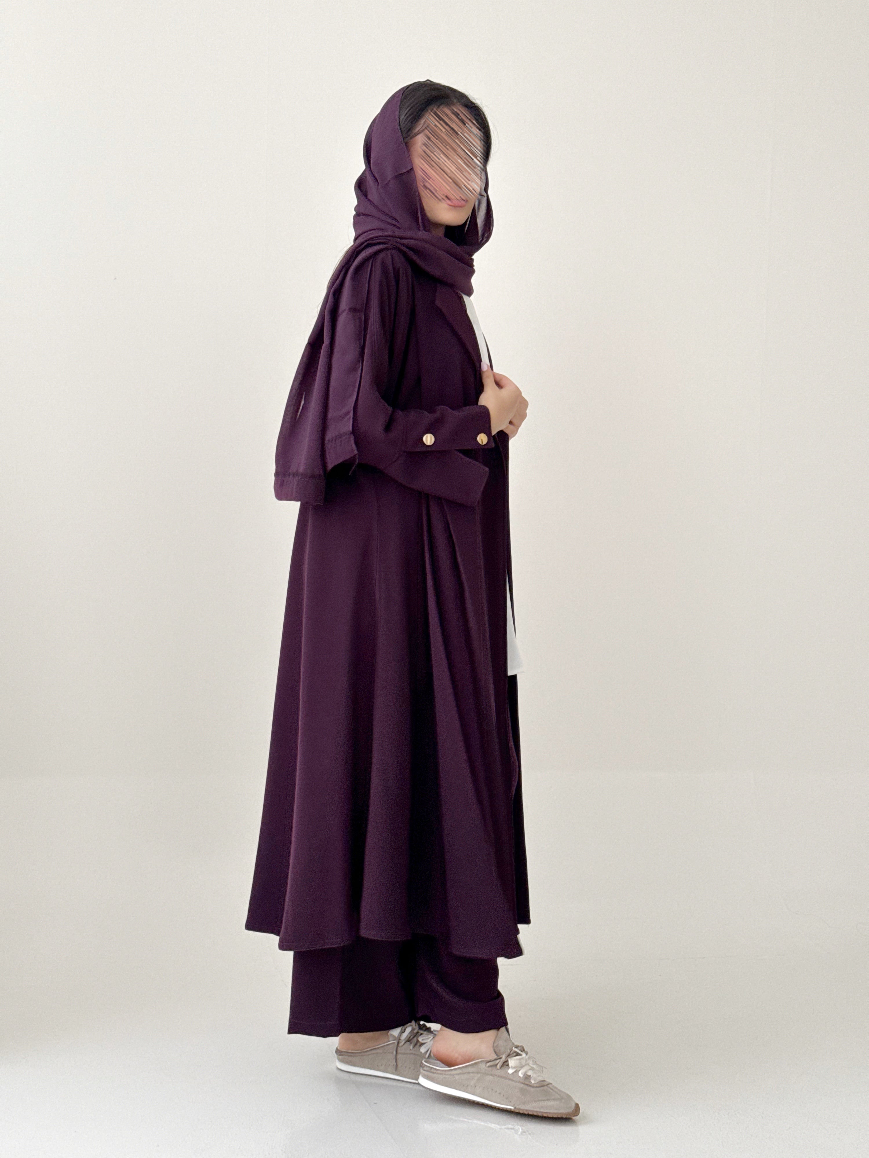 sh520 طقم عبايه نسائي 4 قطع