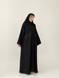 S840 عباية مع طرحة نص كلوش الوسام