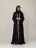 S837 عباية مع طرحة دبل كلوش أنترنت