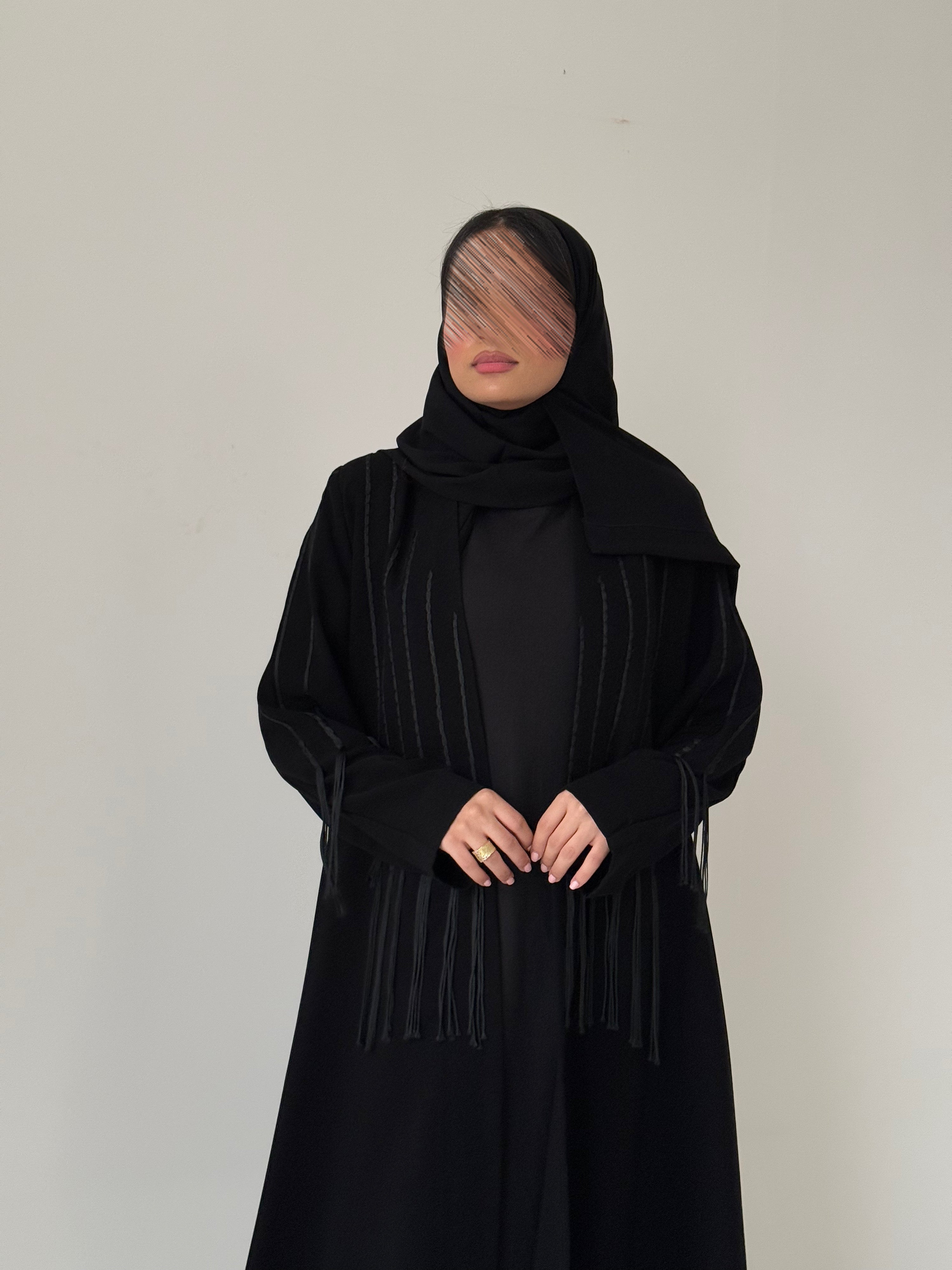 S746 عباية نسائي مع طرحة
