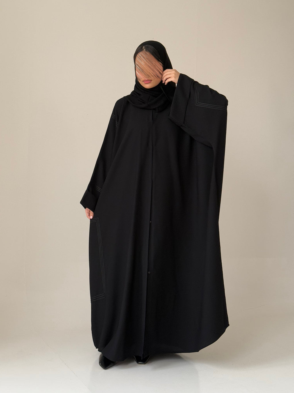 S560 عباية نسائي مع طرحة