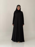 S884  عباية مع طرحة نص كلوش كرينا