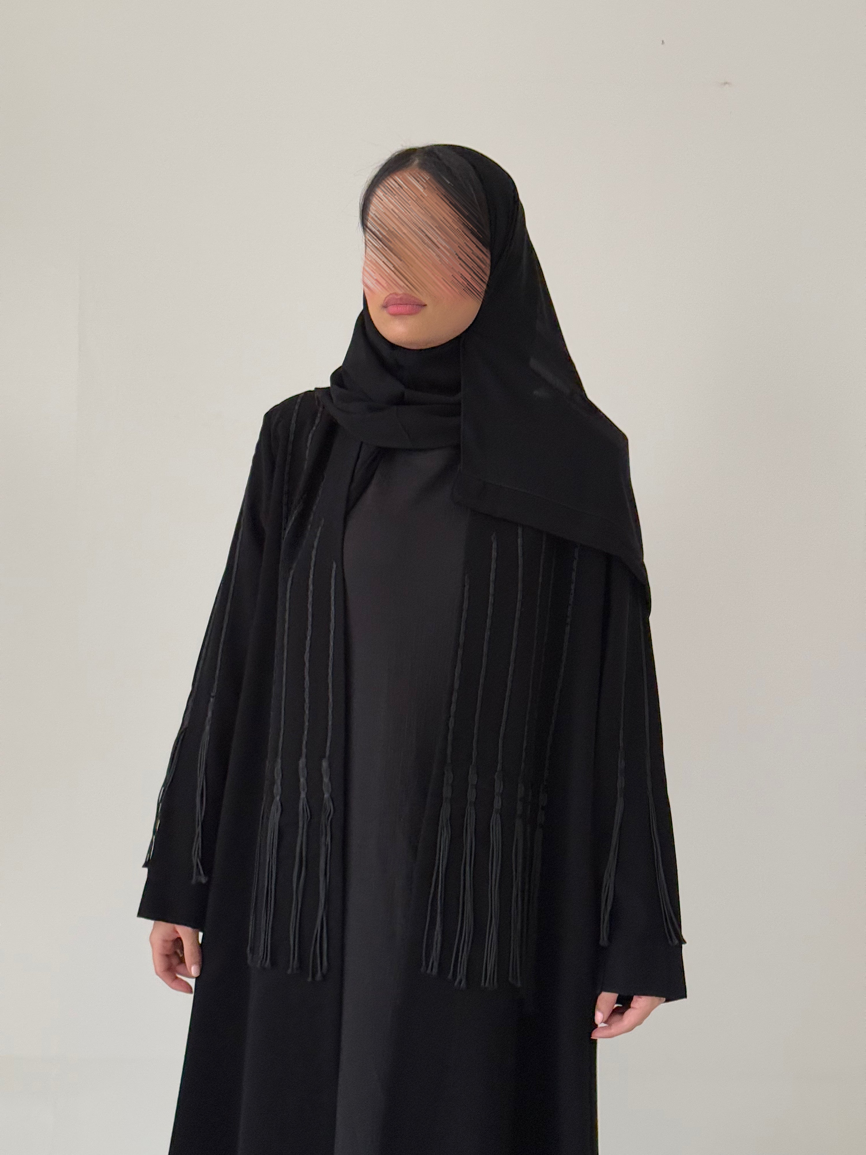 S746 عباية نسائي مع طرحة
