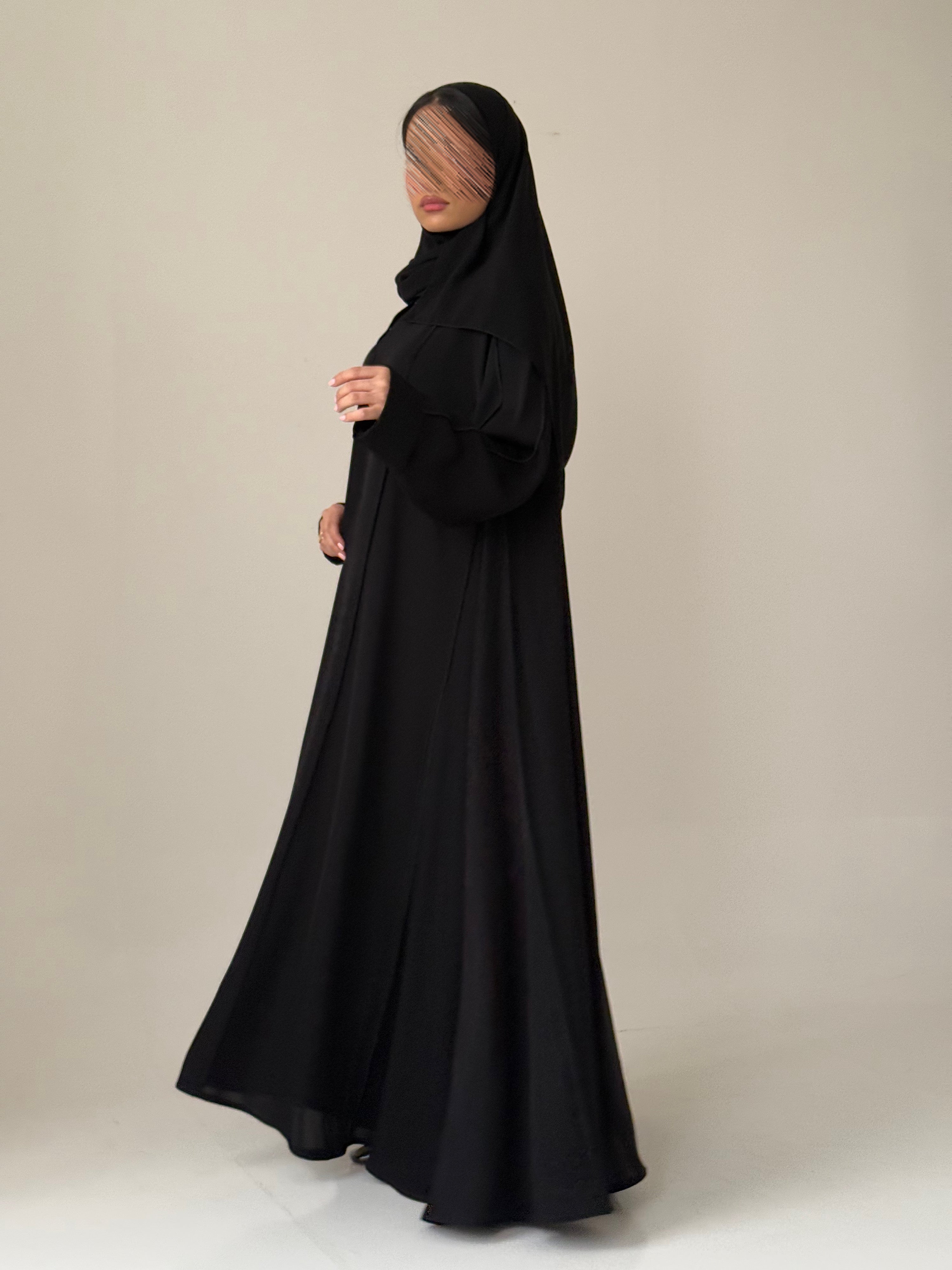 S671 عباية مع طرحة دبل كلوش انترنت