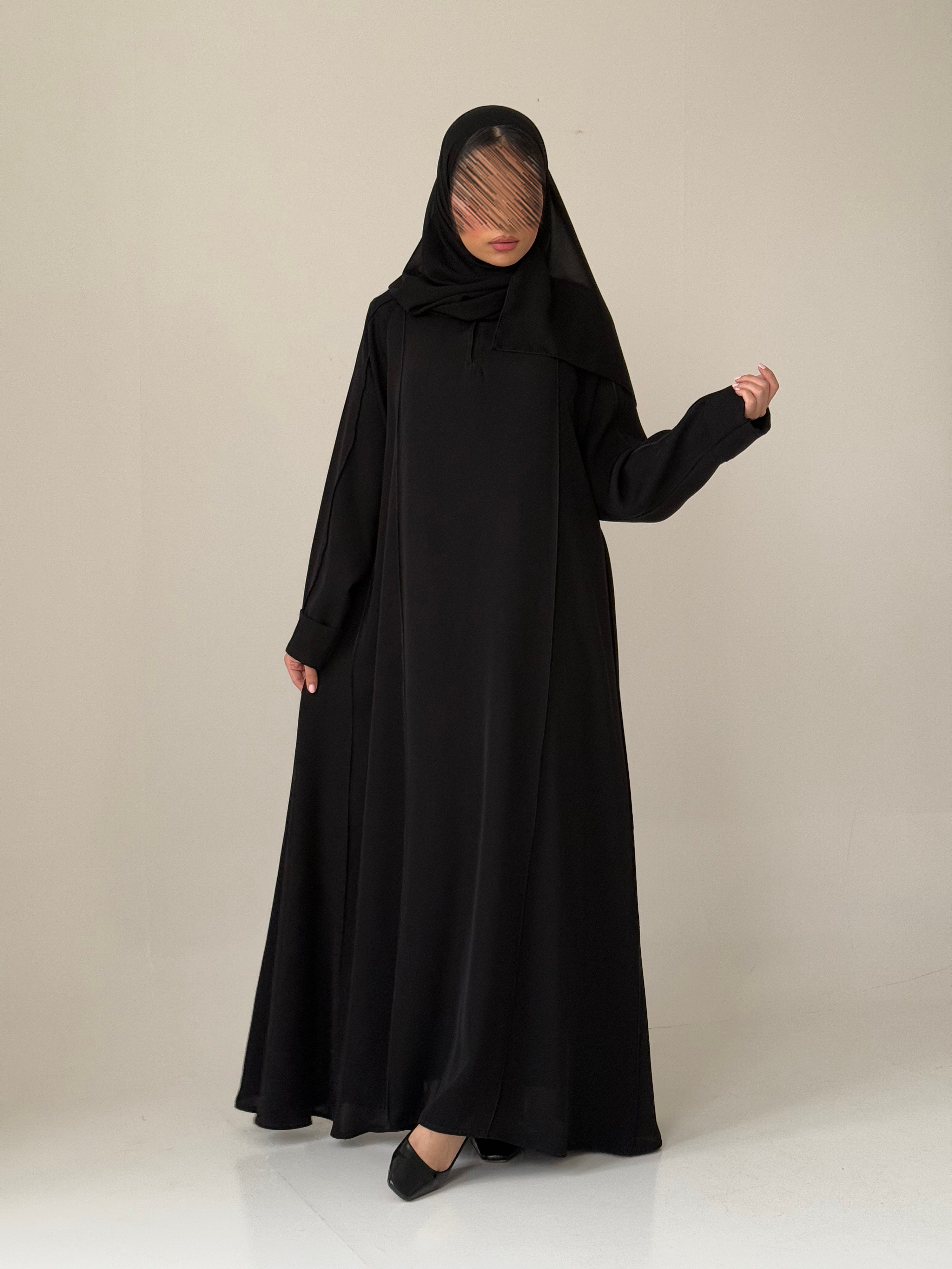 S335 عباية مع طرحة دبل كلوش انترنت