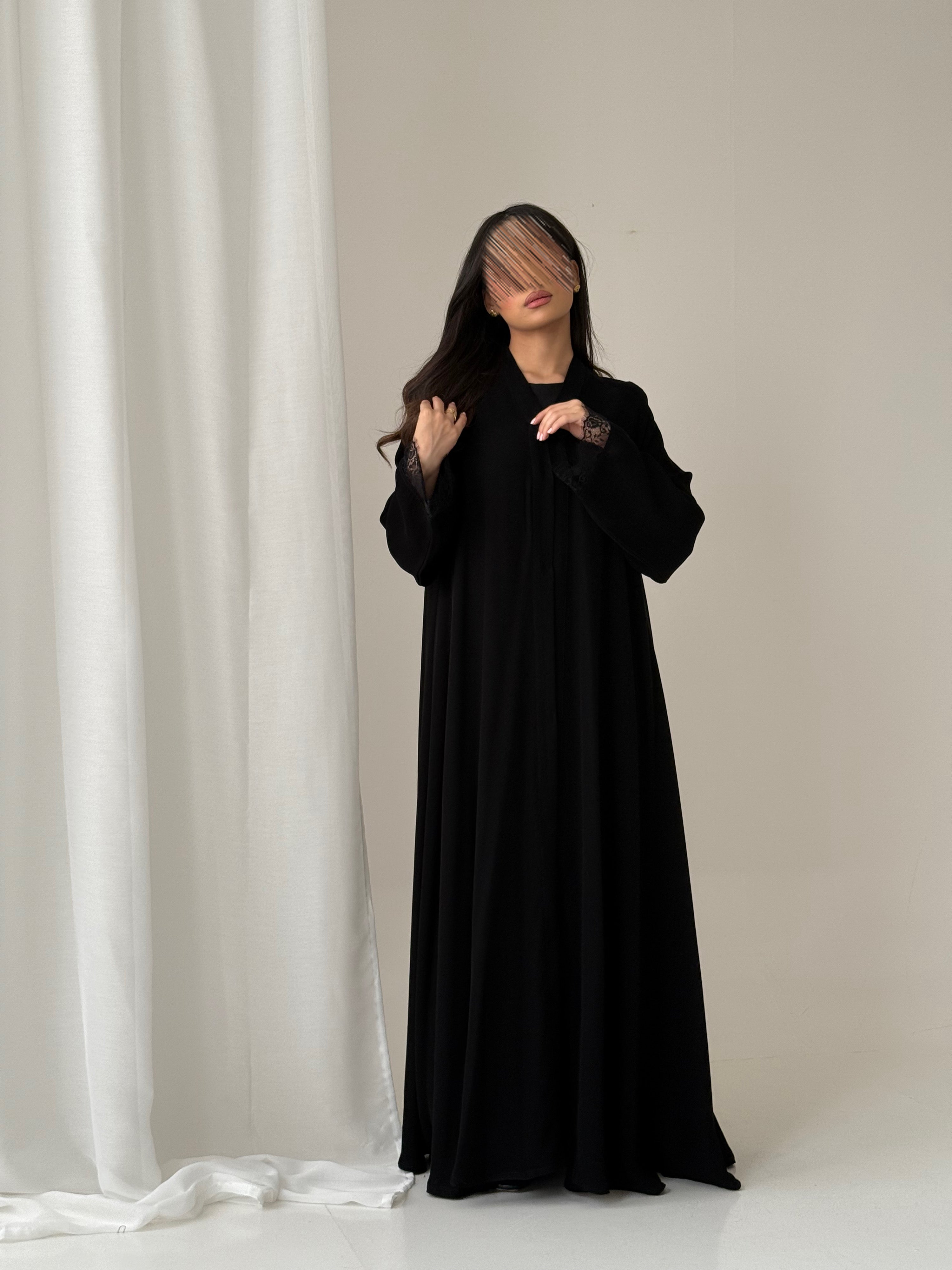 S867 عباية مع طرحة دبل كلوش كوبرا