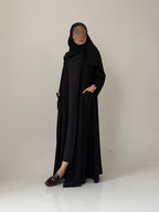 S864 عباية مع طرحة نص كلوش كوابا