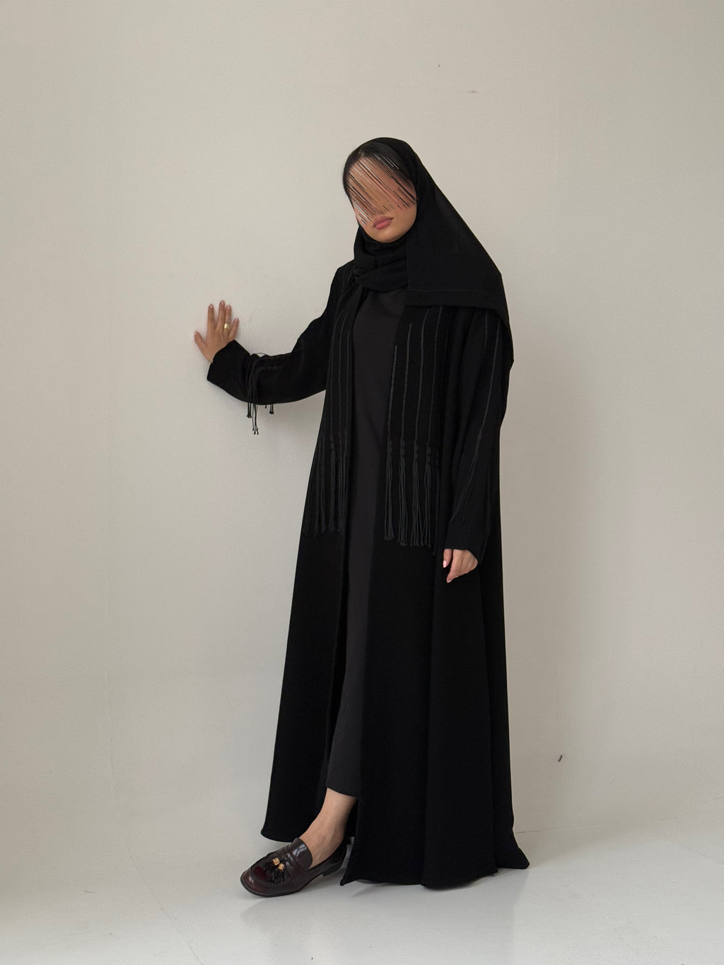 S746 عباية نسائي مع طرحة