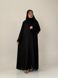 S165 عباية نسائي مع طرحة-.