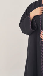 S870 عباية مع طرحة نص كلوش الوسام