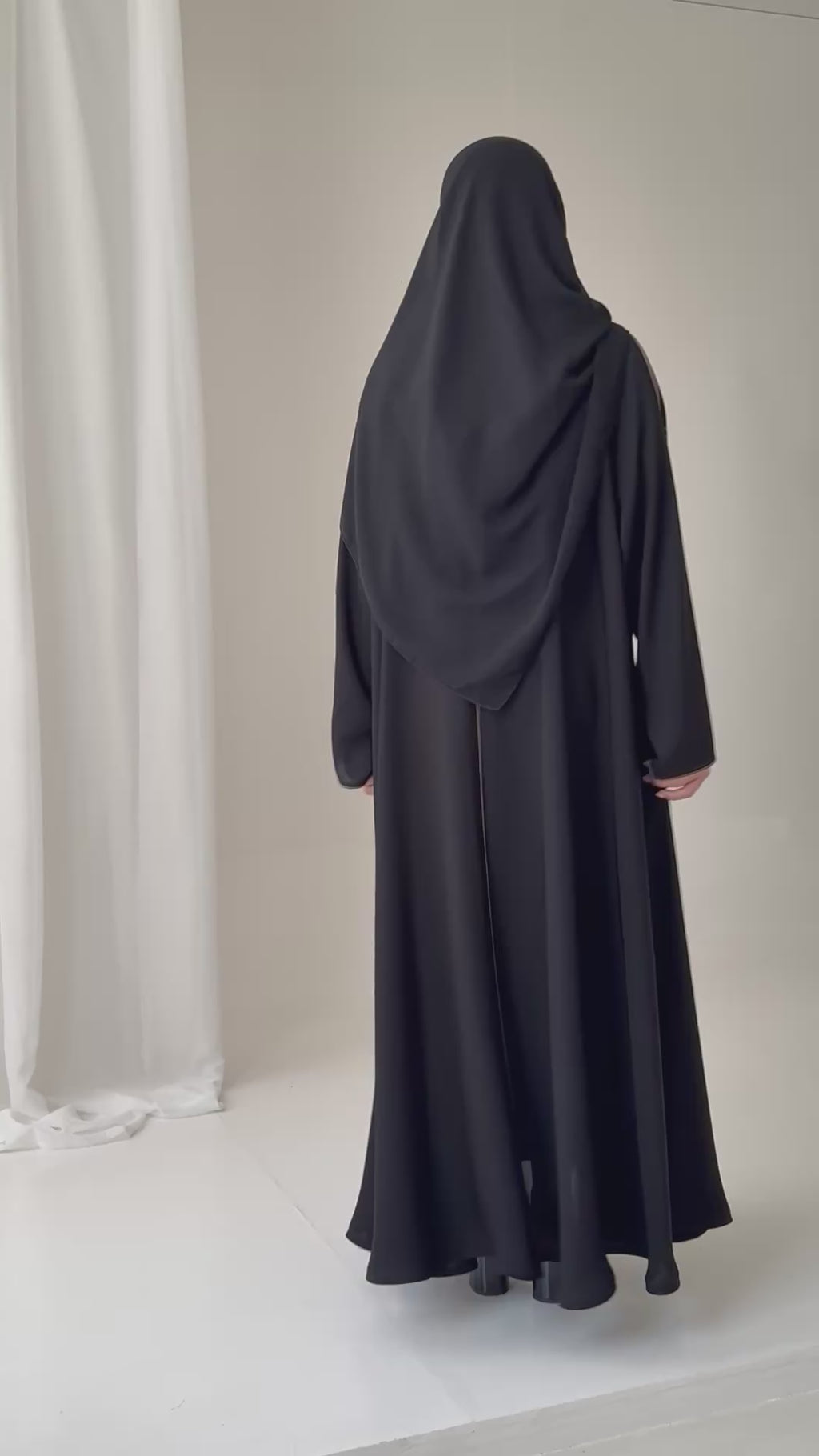 S779 عباية مع طرحة دبل كلوش انترنت