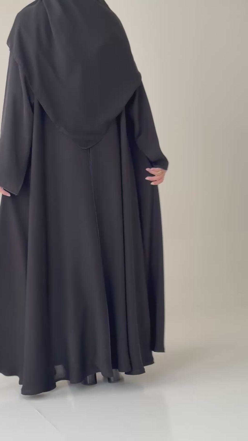 S779 عباية مع طرحة دبل كلوش انترنت