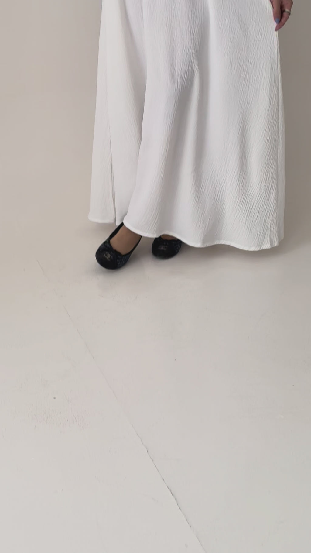 S463 عباية فستان كريب امريكي