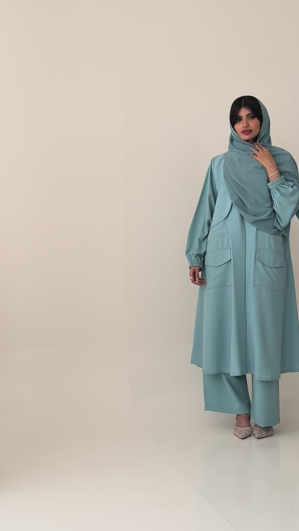 طقم عباية نسائي 3ق S733