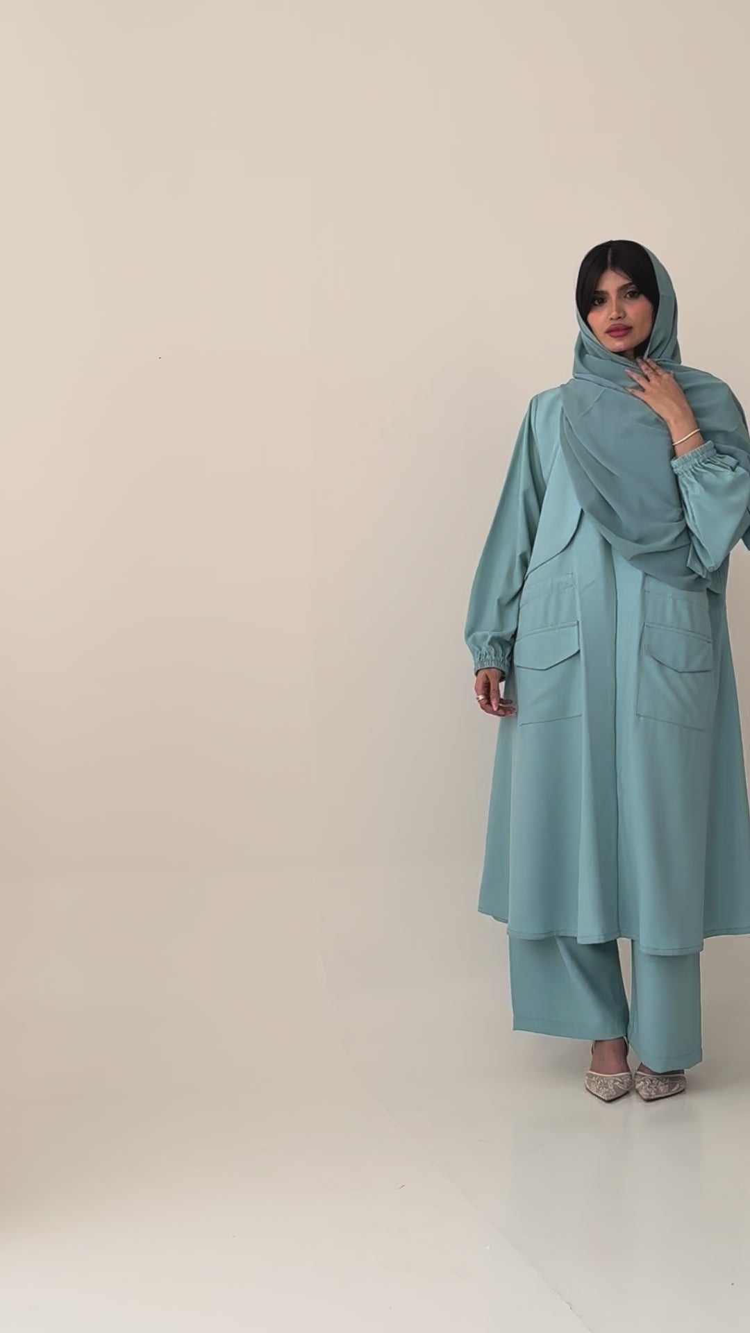 طقم عباية نسائي 3ق S733