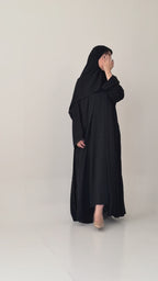 F-656 عباية مع طرحة ربع كلوش انترنت
