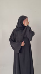 عباية مع طرحة دبل كلوش انترنت S473