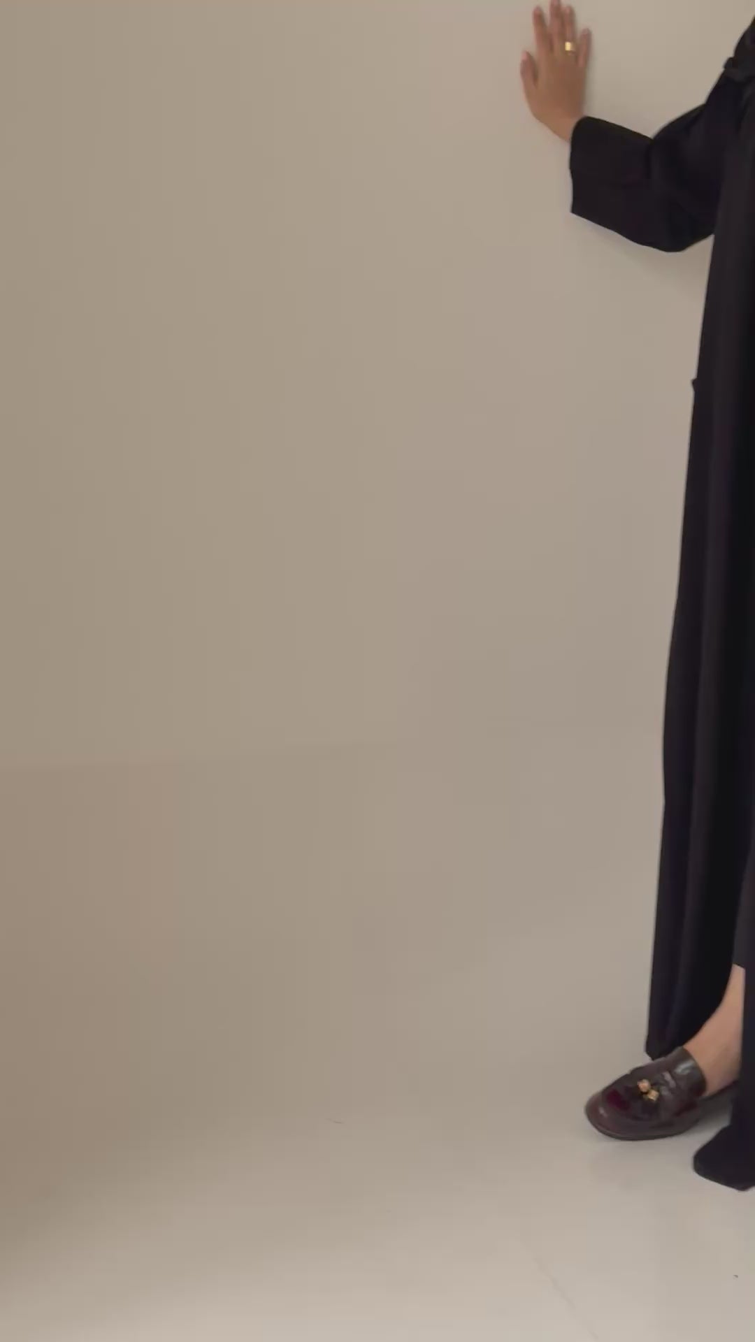 S864 عباية مع طرحة نص كلوش كوابا