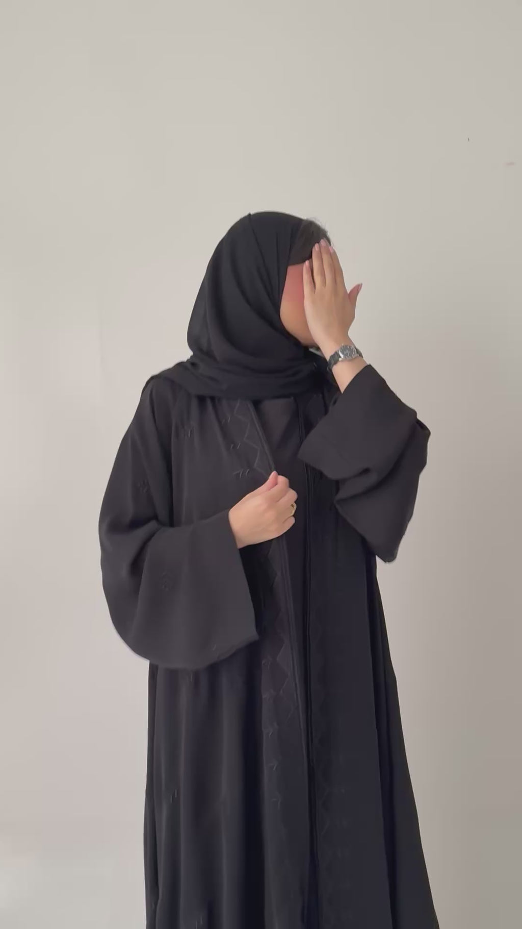 S837 عباية مع طرحة دبل كلوش أنترنت