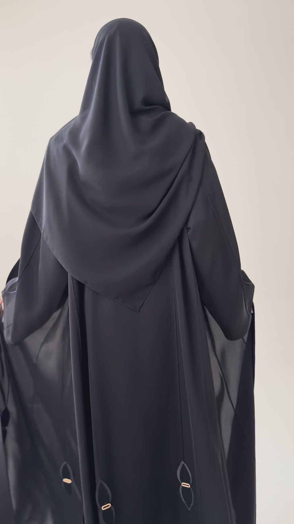 SH14 عباية مع طرحة نص كلوش انترنت