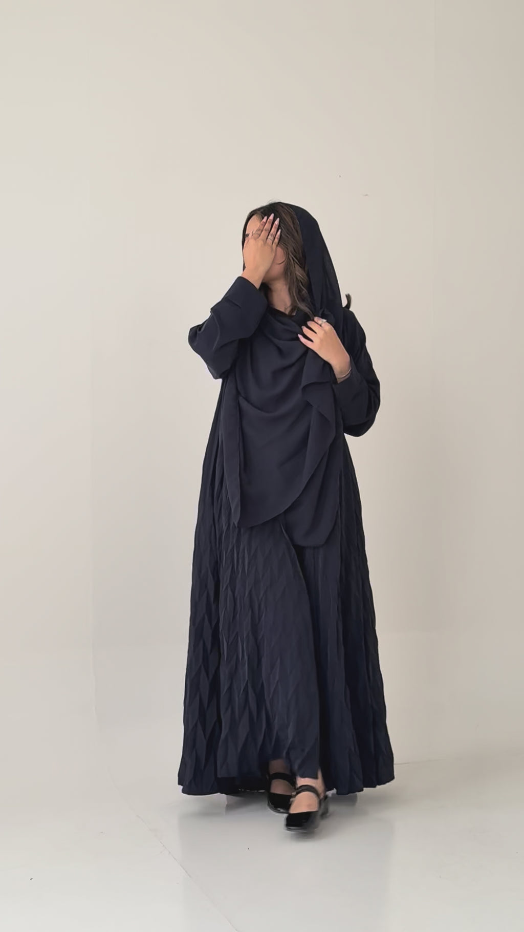S850 عباية مع طرحة دبل كلوش نواعم برو