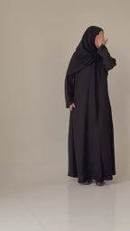 S843 عباية مع طرحة استريت انترنت