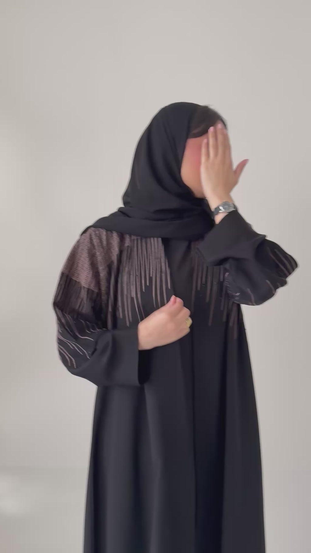 S872 عباية مع طرحة نص كلوش انترنت