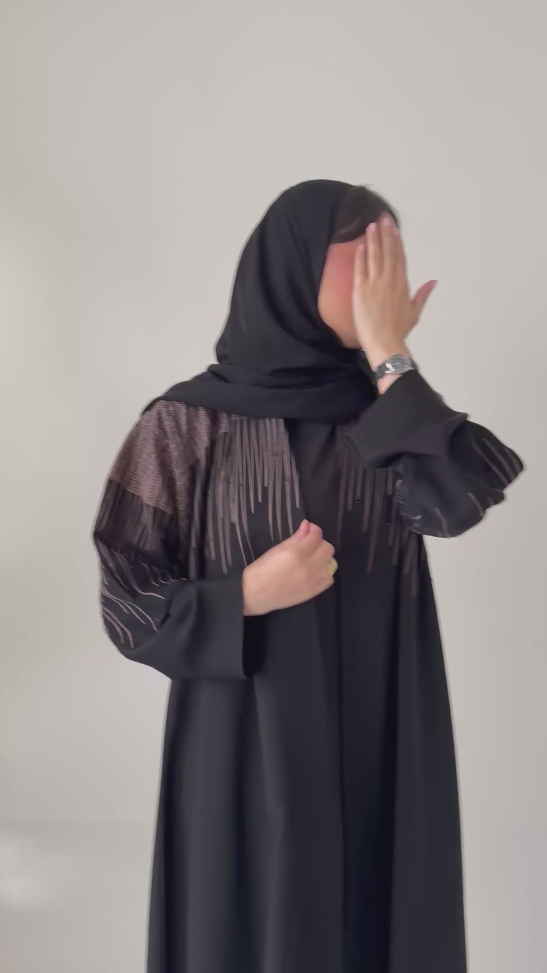 S872 عباية مع طرحة نص كلوش انترنت