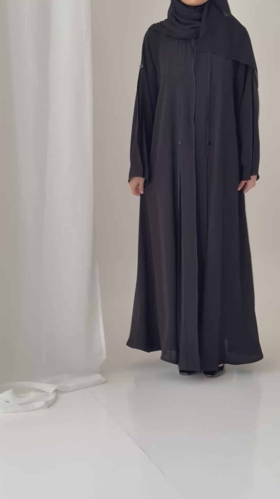 S779 عباية مع طرحة دبل كلوش انترنت