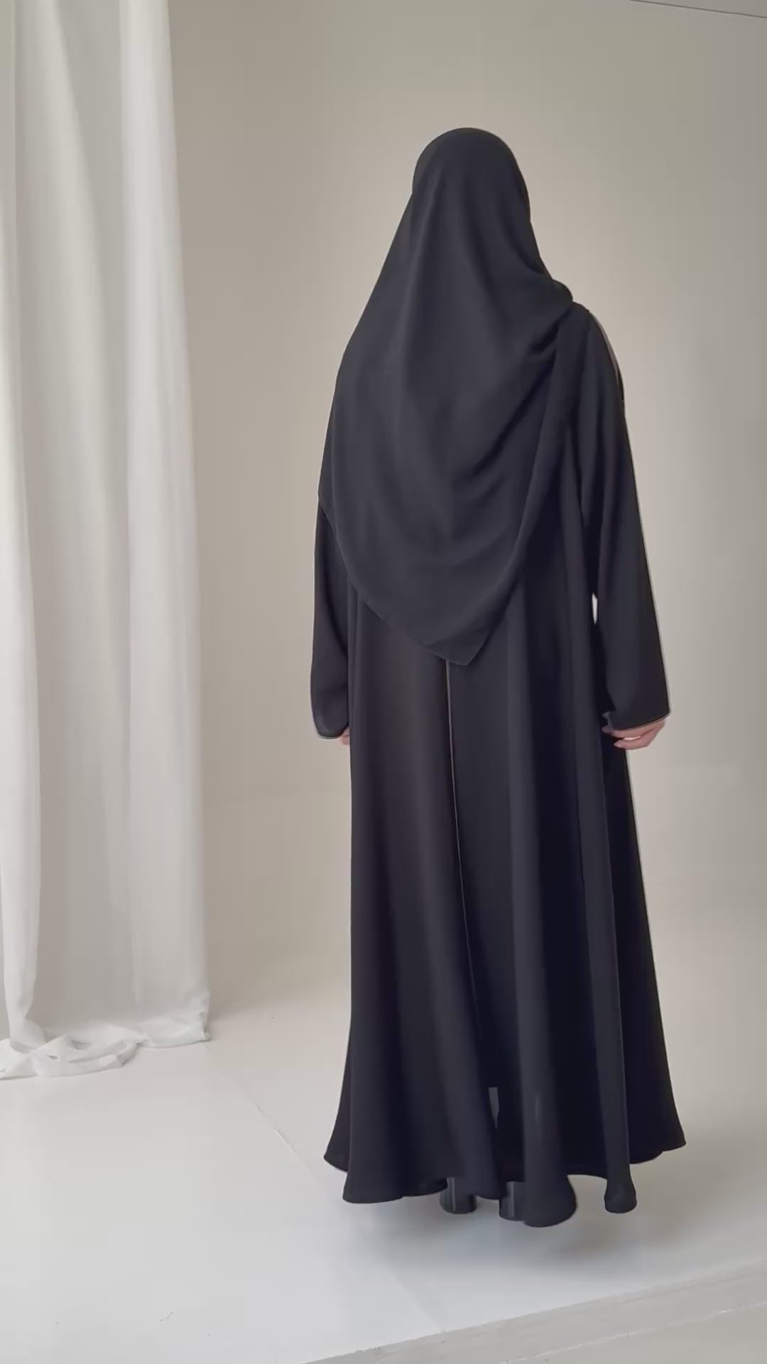 S779 عباية مع طرحة دبل كلوش انترنت