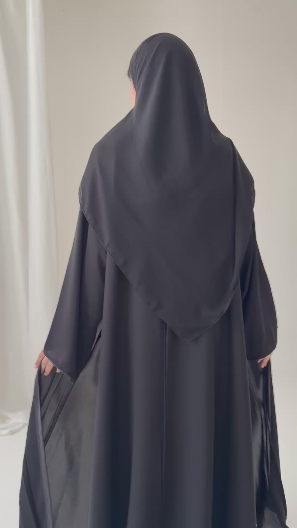 S779 عباية مع طرحة دبل كلوش انترنت