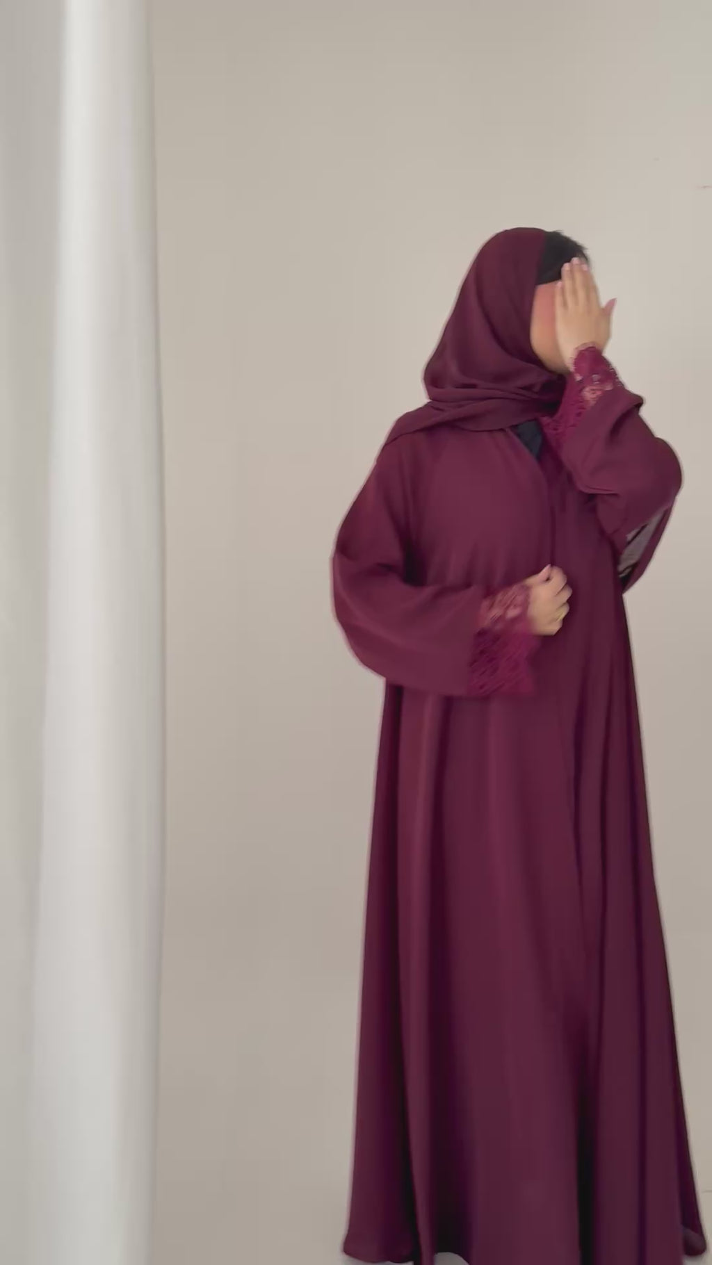 S867 عباية مع طرحة دبل كلوش كوبرا