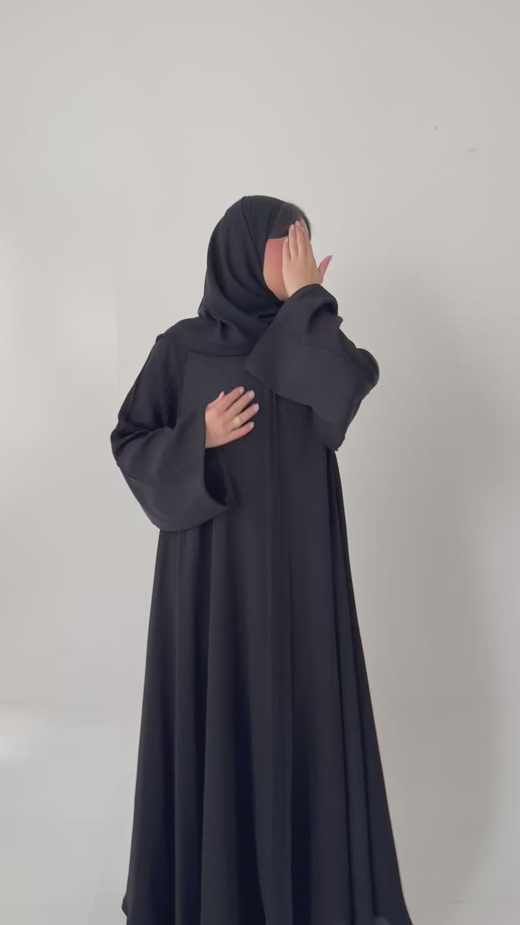 S634 عباية مع طرحة دبل كلوش انترنت