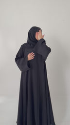 S634 عباية مع طرحة دبل كلوش انترنت
