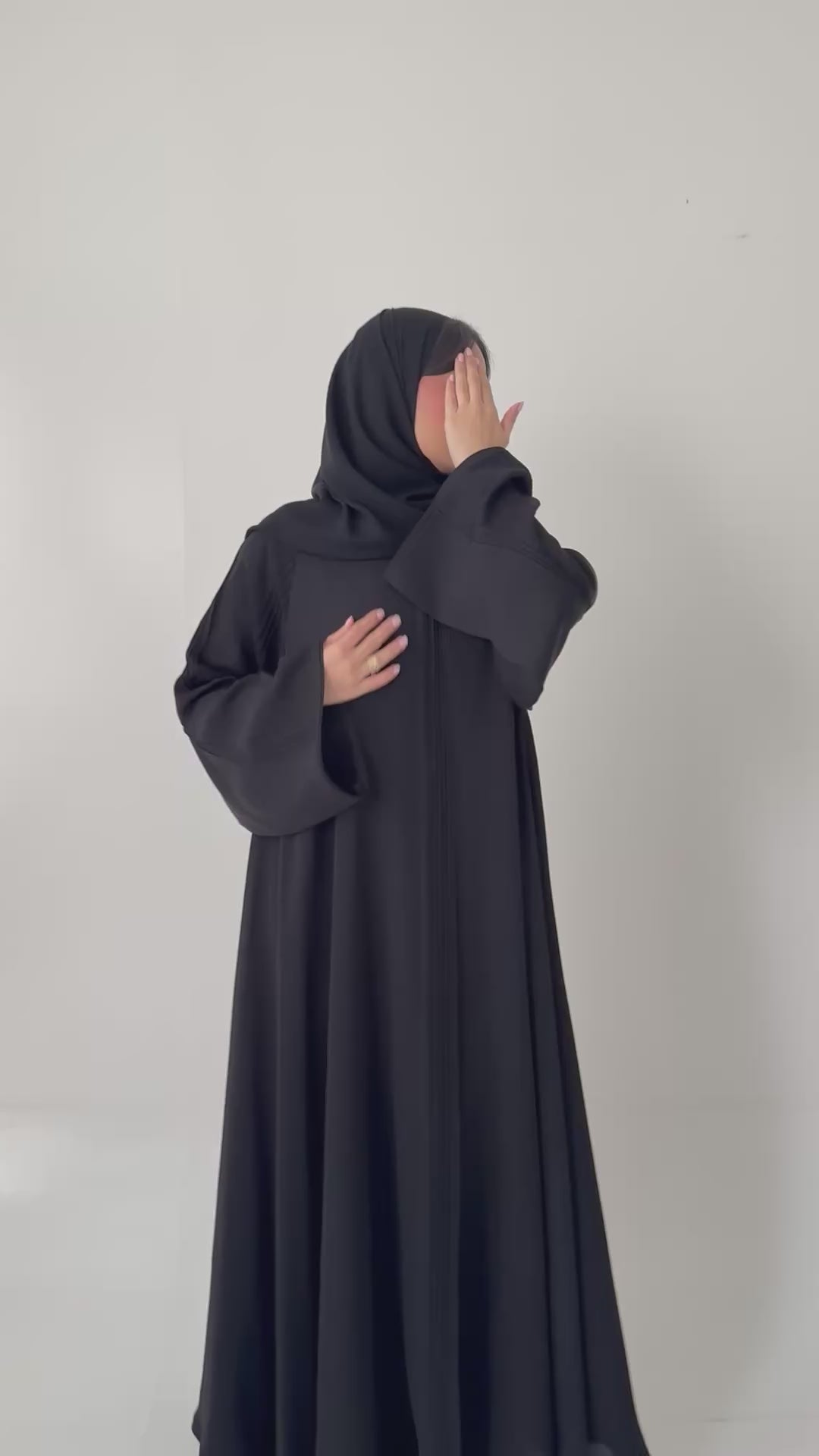 S634 عباية مع طرحة دبل كلوش انترنت